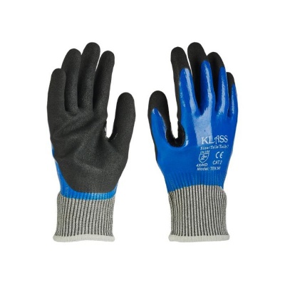 KLASS TEK 541 Nitrile Coated Cut-Resistant Work Gloves
